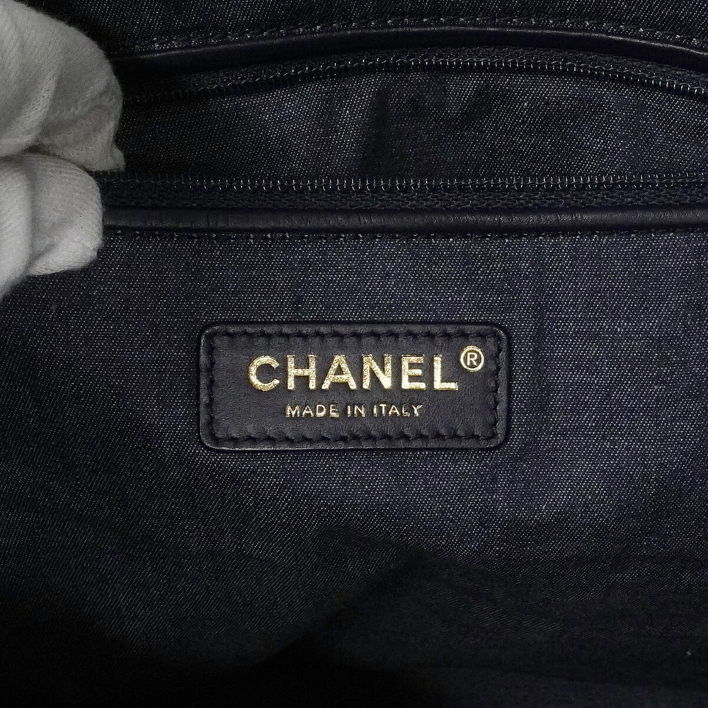 Chanel Tote Bag/Chain Tote, Denim Navy, Women's OP011942 - Picture 5 of 13